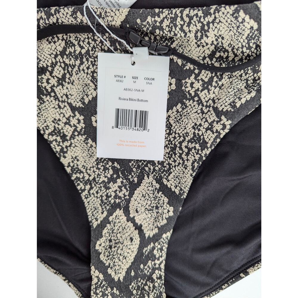 Andie Swim Bikini Bottom Black Grey The Riviera - Picture 4 of 10